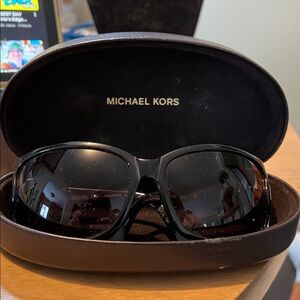 Michael Michael Kors black Joplin sunglasses with case. M6701S style.